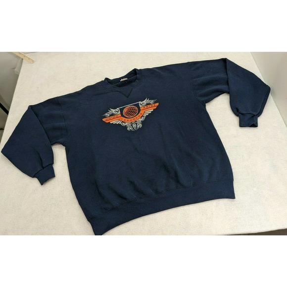 Soffe Other - Union Pride Laborers Crewneck Sweatshirt XL Extra Large USA Made Navy Blue
